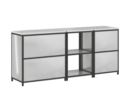 Virtuvės Saugojimo Rinkinys 3 Pcs Sidabro Cinkuota Plienas