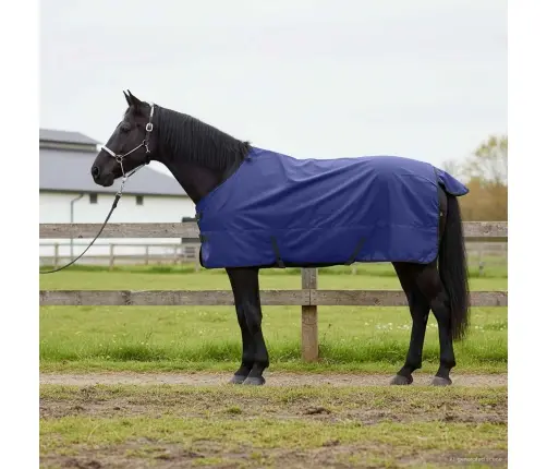 Arklių Antklodė Tamsiai Žalia Ir Juoda 105 Cm Poliesteris