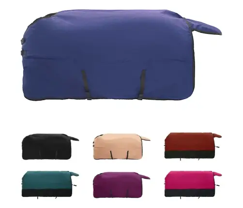 Zirgu Sega Tumši Zaļa Un Melna 115 Cm Poliesters Vidaxl