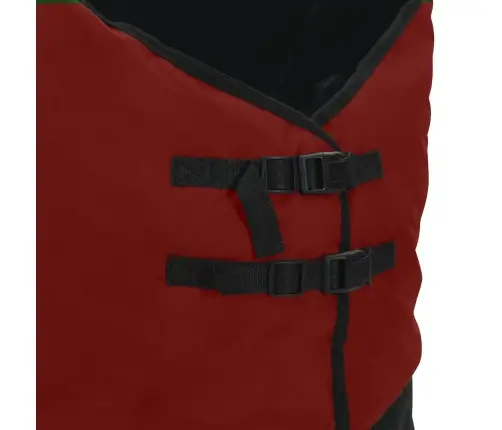 Zirgu Sega Tumši Zaļa Un Melna 115 Cm Poliesters Vidaxl