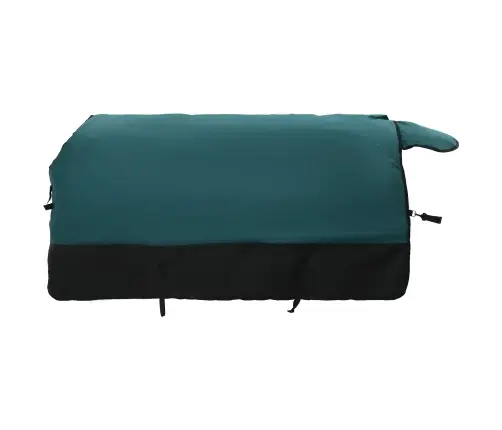 Zirgu Sega Tumši Zaļa Un Melna 135 Cm Poliesters Vidaxl