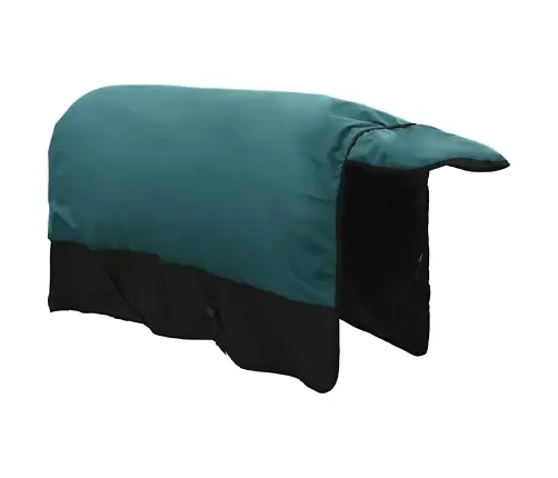 Zirgu Sega Tumši Zaļa Un Melna 165 Cm Poliesters Vidaxl