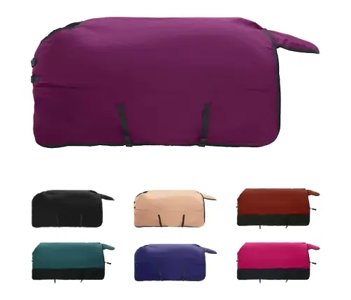 Zirgu Sega Tumši Zaļa Un Melna 125 Cm Poliesters Vidaxl