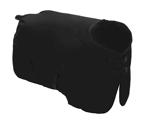 Zirgu Sega Tumši Zaļa Un Melna 105 Cm Poliesters Vidaxl