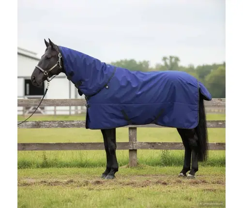 Zirgu Sega Tumši Zaļa Un Melna 95 Cm Poliesters Vidaxl