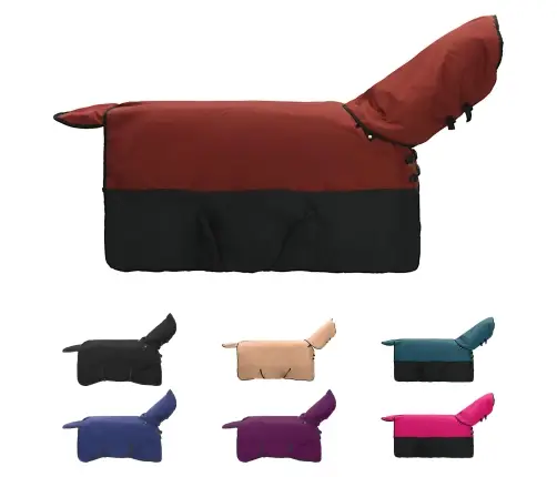 Zirgu Sega Tumši Zaļa Un Melna 75 Cm Poliesters Vidaxl