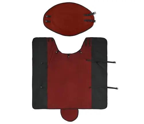 Zirgu Sega Tumši Zaļa Un Melna 125 Cm Poliesters Vidaxl