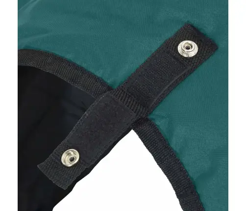 Zirgu Sega Tumši Zaļa Un Melna 105 Cm Poliesters Vidaxl