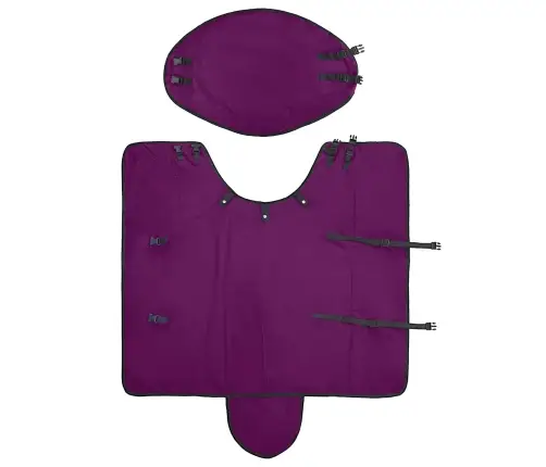 Zirgu Sega Tumši Zaļa Un Melna 95 Cm Poliesters Vidaxl