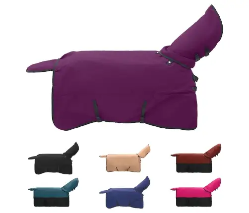 Zirgu Sega Tumši Zaļa Un Melna 135 Cm Poliesters Vidaxl