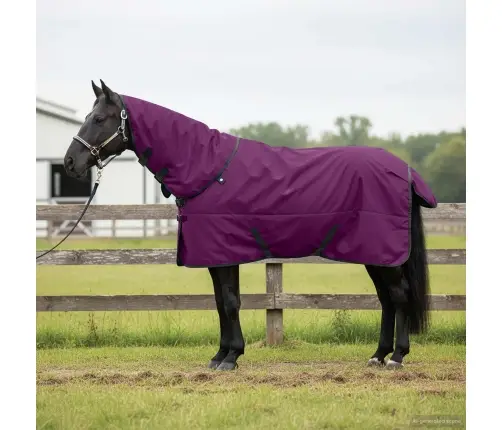 Hobuste Kätter Tume Roheline Ja Must 145 Cm Polüester