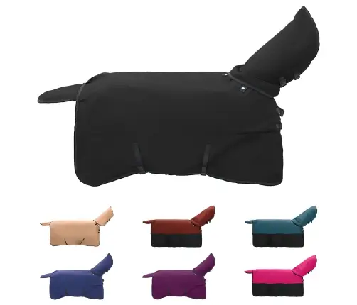 Zirgu Sega Tumši Zaļa Un Melna 105 Cm Poliesters Vidaxl