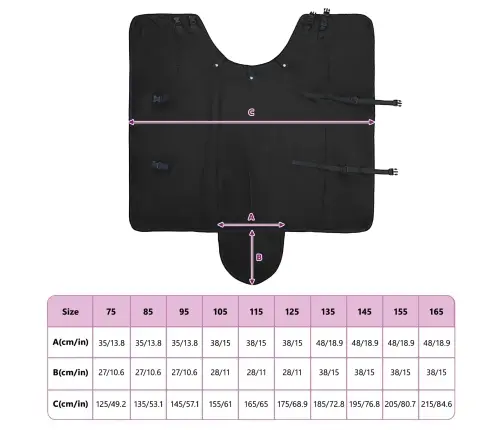 Zirgu Sega Tumši Zaļa Un Melna 105 Cm Poliesters Vidaxl