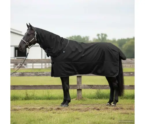 Hobuste Kätter Tume Roheline Ja Must 155 Cm Polüester