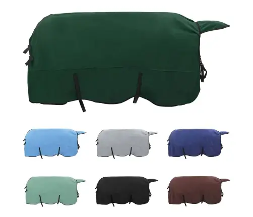 Zirgu Sega Pilnīgi Tumši Zaļa Poliesters Vidaxl