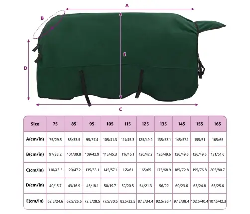 Zirgu Sega Pilnīgi Tumši Zaļa Poliesters Vidaxl