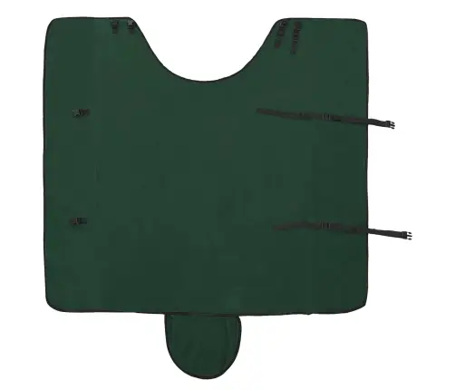 Zirgu Sega Pilnīgi Tumši Zaļa Poliesters Vidaxl