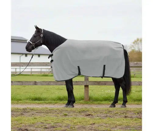 Zirgu Sega Pilnīgi Gaiši Pelēks Un Rozā Poliesters Vidaxl