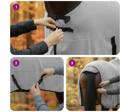 Zirgu Sega Pilnīgi Gaiši Pelēks Un Rozā Poliesters Vidaxl