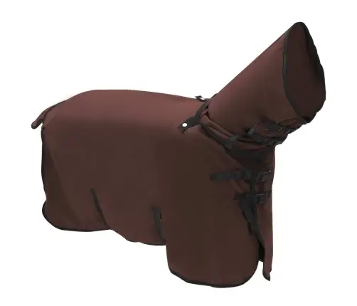 Zirgu Sega Pilnīgs Tumši Brūns Poliesters Vidaxl