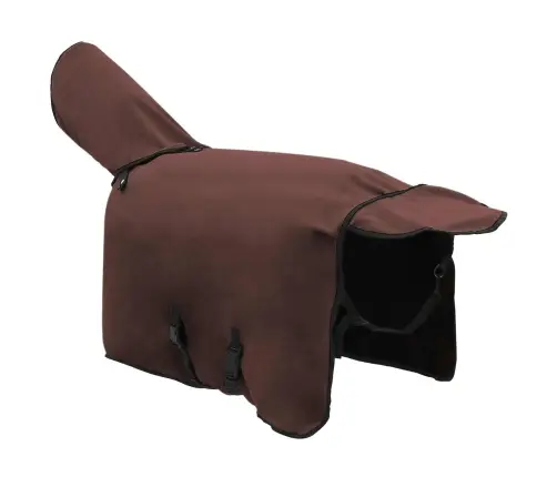 Zirgu Sega Pilnīgs Tumši Brūns Poliesters Vidaxl