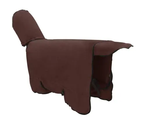 Zirgu Sega Pilnīgs Tumši Brūns Poliesters Vidaxl