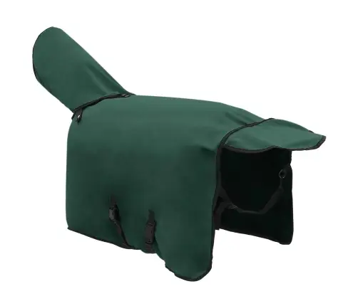 Zirgu Sega Pilnīgi Tumši Zaļa Poliesters Vidaxl