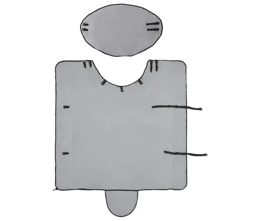 Zirgu Sega Pilnīgi Gaiši Pelēks Un Rozā Poliesters Vidaxl