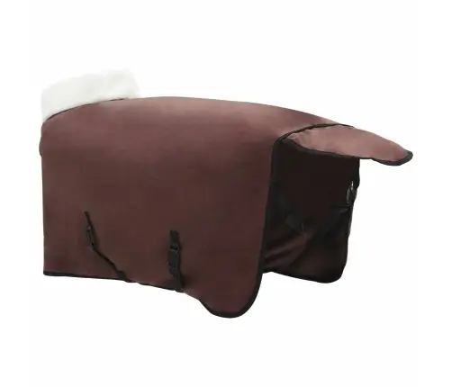 Zirgu Sega Pilnīgs Tumši Brūns 115 Cm Polāra Poliestera Vidaxl