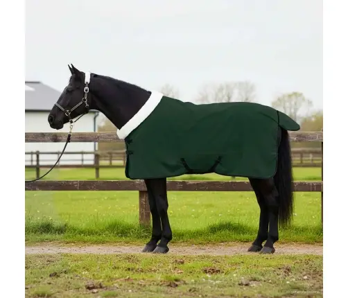 Hobuste Kätter Tume Roheline 125 Cm Polaarfleeç