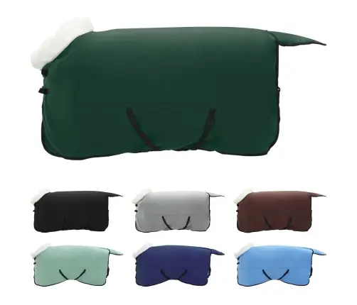 Zirgu Sega Pilnīgi Tumši Zaļa 145 Cm Polāra Poliestera Vidaxl