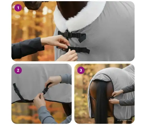 Zirgu Sega Pilnīgi Tumši Zaļa 95 Cm Polāra Poliestera Vidaxl