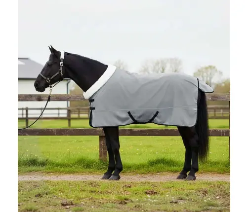 Hobuste Kätter Tume Roheline 125 Cm Polaarfleeç