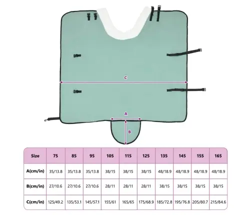 Zirgu Sega Pilnīgi Tumši Zaļa 115 Cm Polāra Poliestera Vidaxl