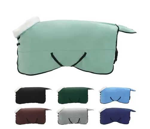 Zirgu Sega Pilnīgi Tumši Zaļa 145 Cm Polāra Poliestera Vidaxl