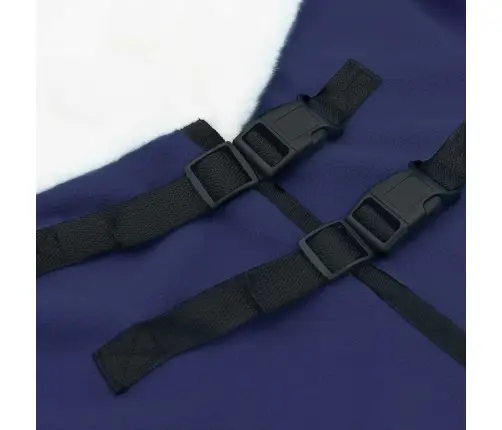 Zirgu Sega Tums Zils 125 Cm Polāra Poliestera Vidaxl