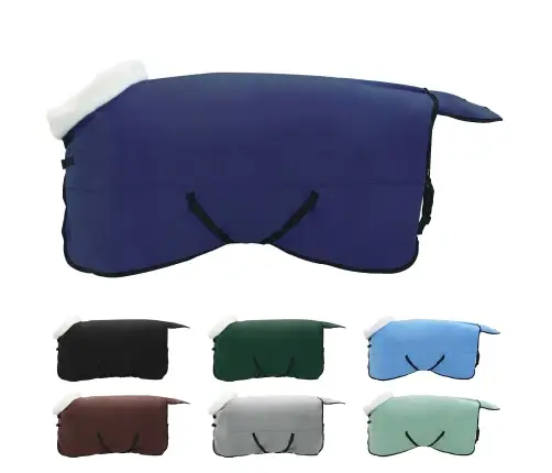 Zirgu Sega Tums Zils 125 Cm Polāra Poliestera Vidaxl