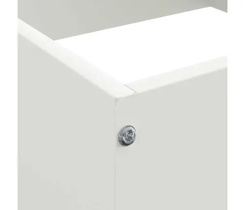 Zāliena Apmale Balts 40 X 40 X 13 Cm Tērauds Vidaxl
