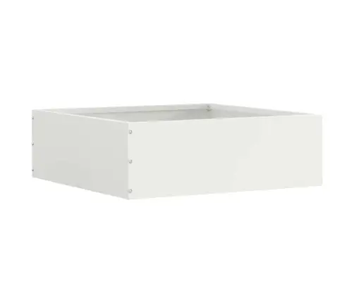 Zāliena Apmale 6 Pcs Balts 40 X 40 X 13 Cm Tērauds Vidaxl