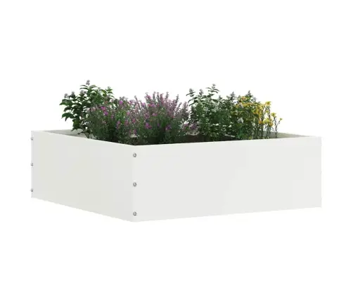Zāliena Apmale 6 Pcs Balts 40 X 40 X 13 Cm Tērauds Vidaxl