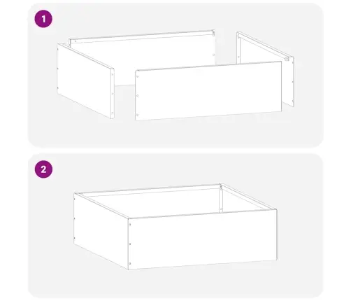 Murupiire 6 Pcs Hõbedane 40 X 40 X 13 Cm Roostevaba Teras