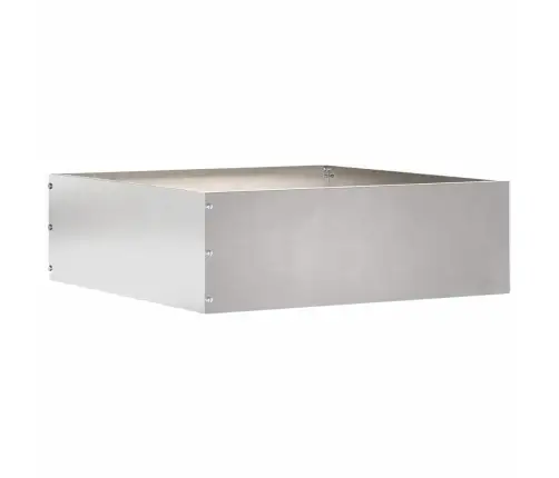 Murupiire 6 Pcs Hõbedane 40 X 40 X 13 Cm Roostevaba Teras