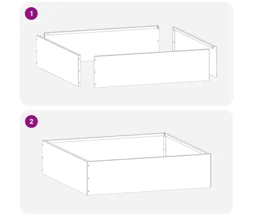Murupiire 6 Pcs Hõbedane 40 X 40 X 13 Cm Tsinkteras