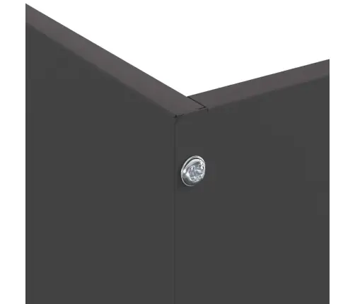 Zāliena Apmale 6 Pcs Melna 50 X 50 X 13 Cm Tērauds Vidaxl