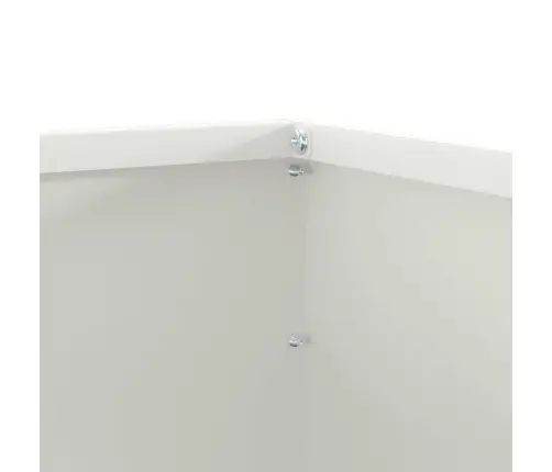 Zāliena Apmale 6 Pcs Balts 50 X 50 X 13 Cm Tērauds Vidaxl