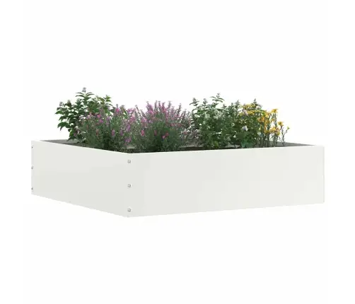Zāliena Apmale 6 Pcs Balts 50 X 50 X 13 Cm Tērauds Vidaxl