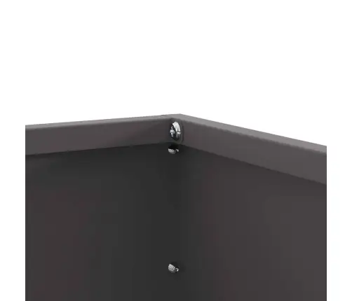 Zāliena Apmale 6 Pcs Melna 60 X 60 X 13 Cm Tērauds Vidaxl