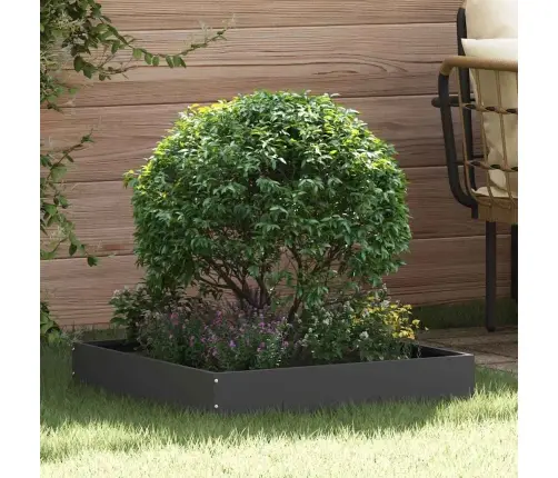 Zāliena Apmale 6 Pcs Melna 60 X 60 X 13 Cm Tērauds Vidaxl