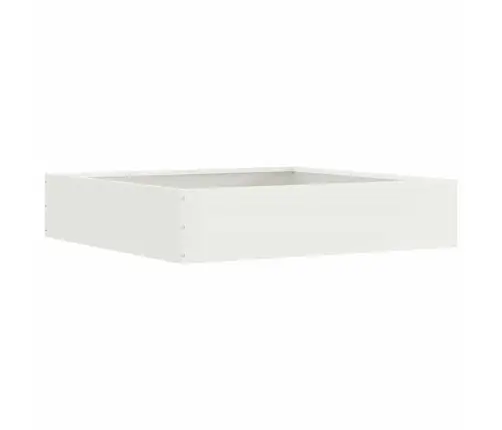 Zāliena Apmale 6 Pcs Balts 60 X 60 X 13 Cm Tērauds Vidaxl