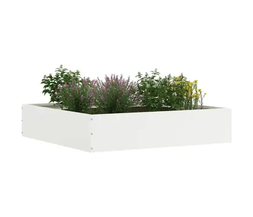 Zāliena Apmale 6 Pcs Balts 60 X 60 X 13 Cm Tērauds Vidaxl